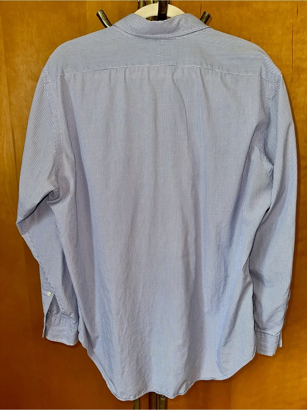 Polo by Ralph Lauren Light Blue Pinstripe Dress Shirt Size 16-34